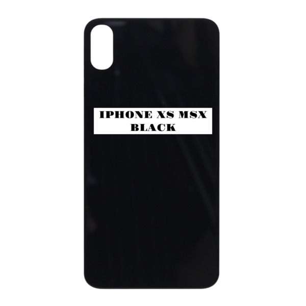 I PHONE XS MAX – Battery Cover Extra Glass –Black