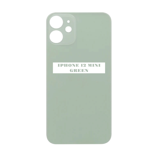 I PHONE 12 MINI -Battery Cover Extra Glass – Green