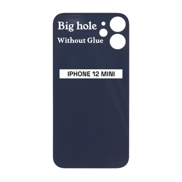 I PHONE 12 MINI -Battery Cover Extra Glass – Red – Image 2