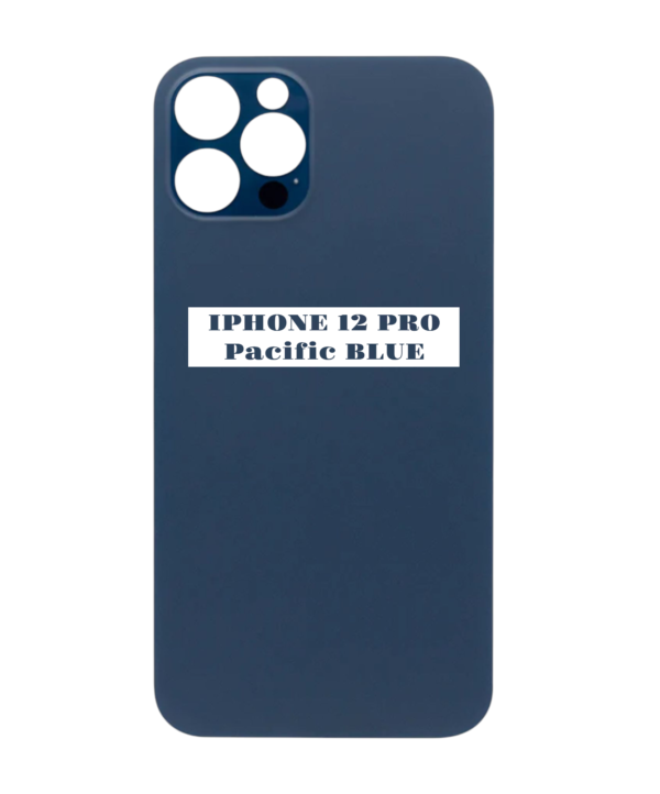 I PHONE 12 PRO -Battery Cover Extra Glass – PACIFIC BLUE