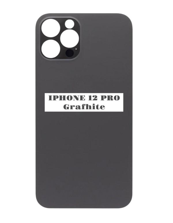 I PHONE 12 PRO -Battery Cover Extra Glass – Grafhite