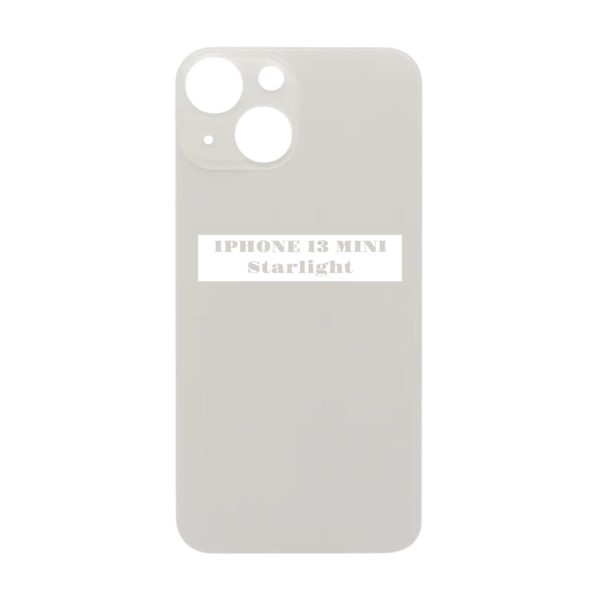 I PHONE 13 MINI -Battery Cover Extra Glass – Starlight