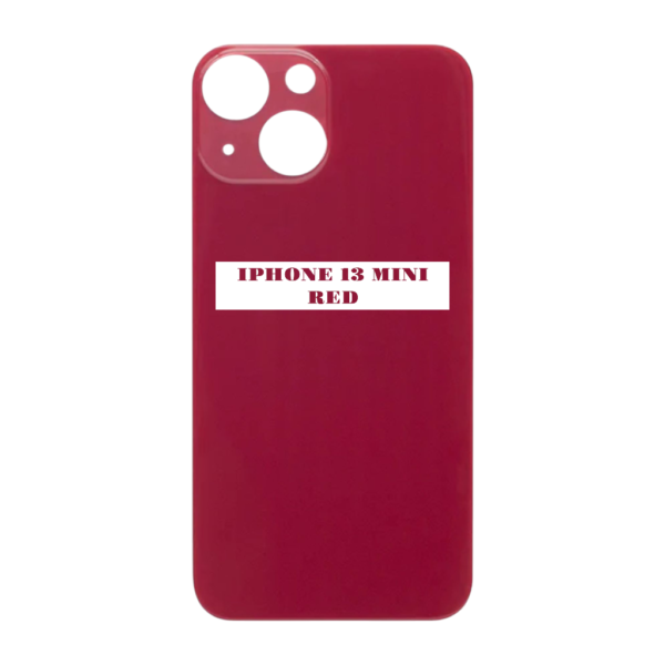 I PHONE 13 MINI -Battery Cover Extra Glass – Red