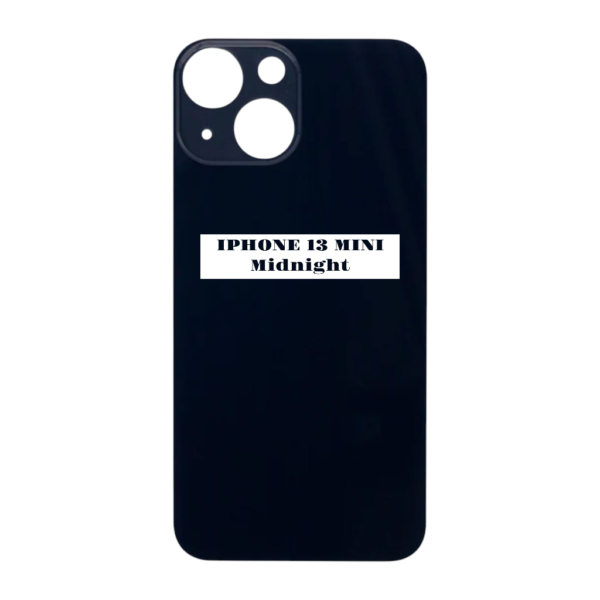 I PHONE 13 MINI -Battery Cover Extra Glass – Midnight
