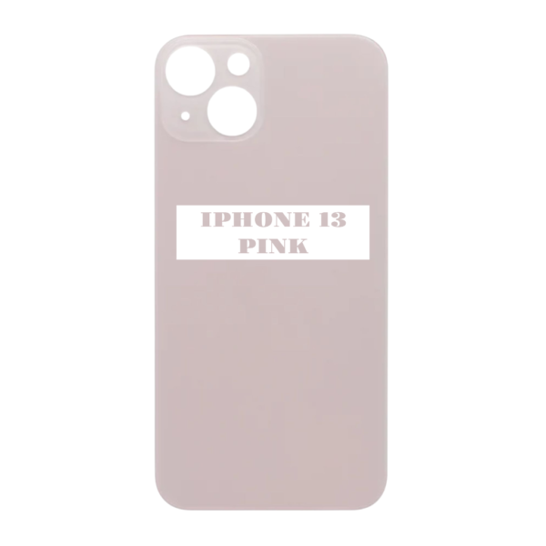 I PHONE 13 - Battery Cover Extra Glass – Pink