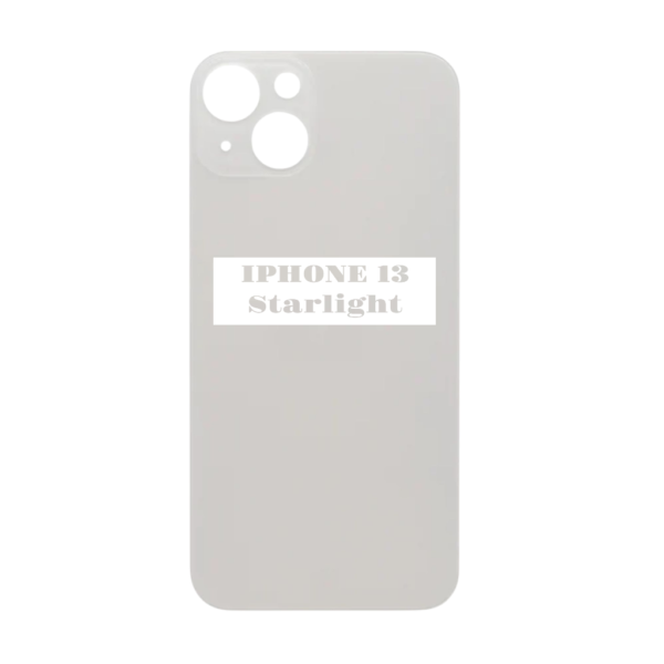 I PHONE 13 - Battery Cover Extra Glass – Starlight
