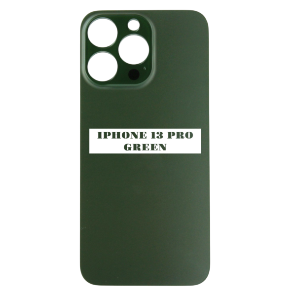 I PHONE 13 PRO – Battery Cover Extra Glass – Green