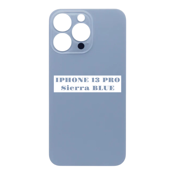 I PHONE 13 PRO – Battery Cover Extra Glass – Sierra Blue
