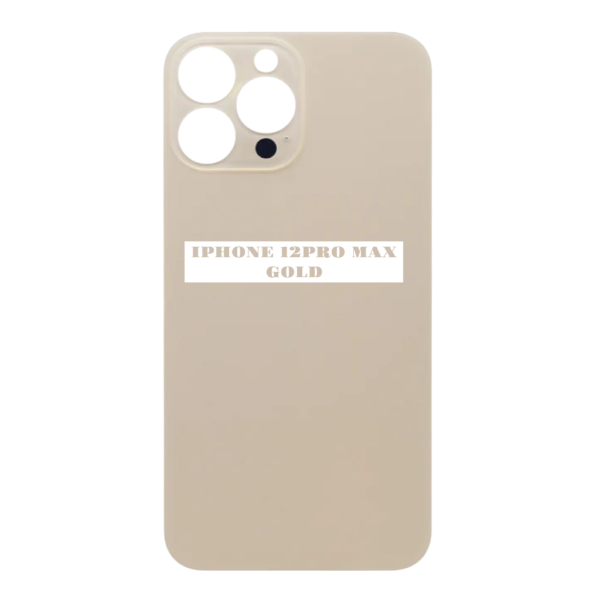 I PHONE 13 PRO MAX – Battery Cover Extra Glass – Gold