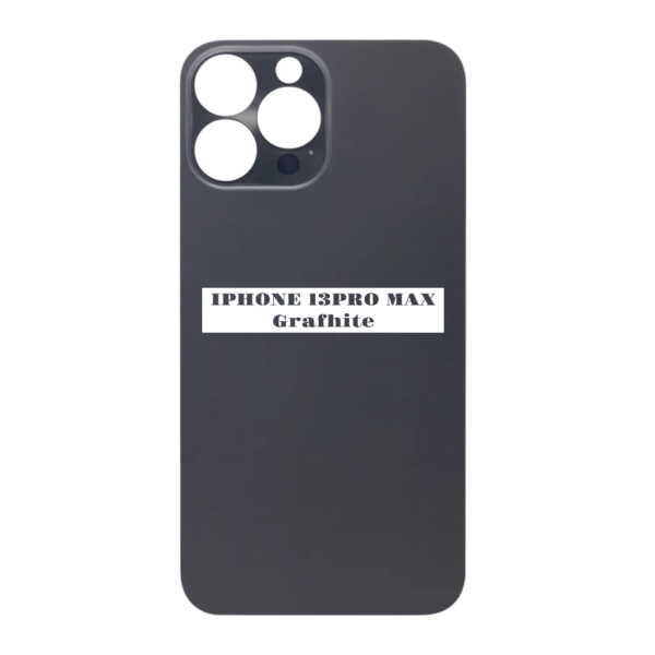 I PHONE 13 PRO MAX – Battery Cover Extra Glass – Grafhite