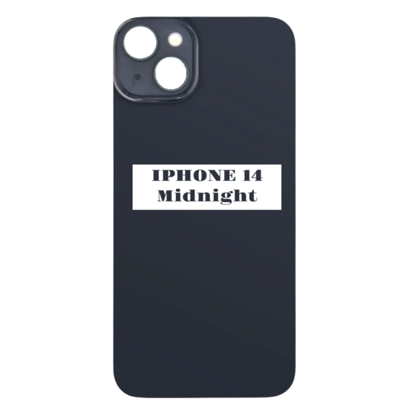 I PHONE 14 – Battery Cover Extra Glass – Midnight