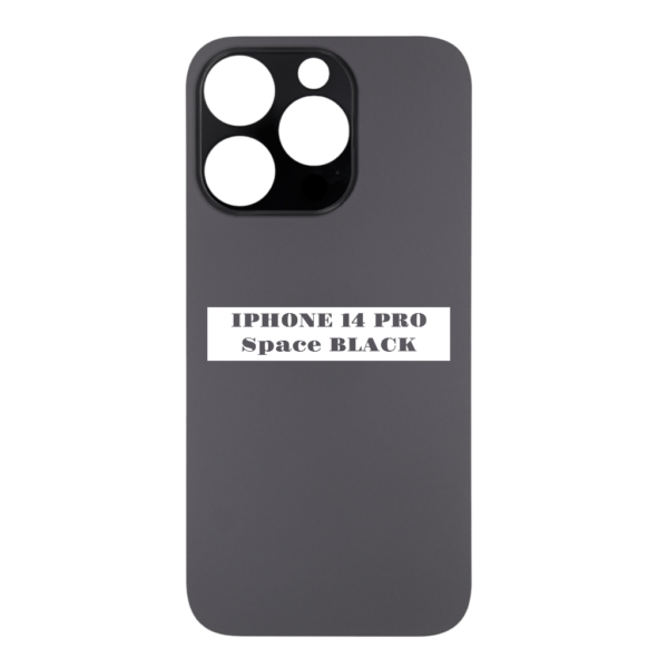 I PHONE 14 PRO – Battery Cover Extra Glass – Space Black