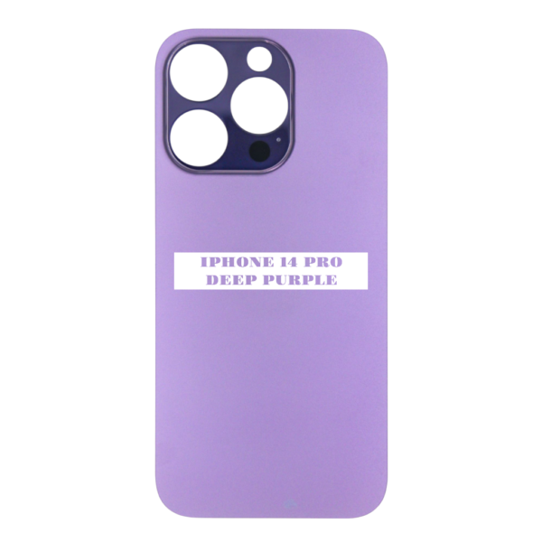 I PHONE 14 PRO – Battery Cover Extra Glass – Deep Purple