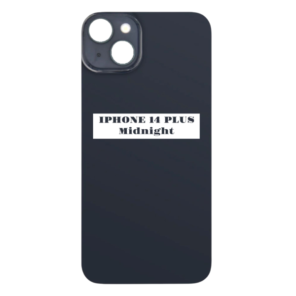 I PHONE 14 PLUS – Battery Cover Extra Glass – Midnight