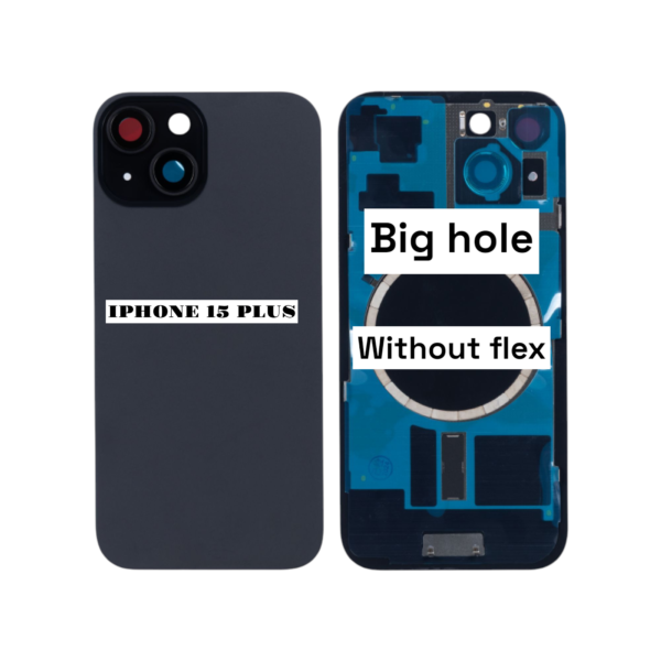 I PHONE 15 PLUS – Battery Cover Extra Glass – Blue – Image 2