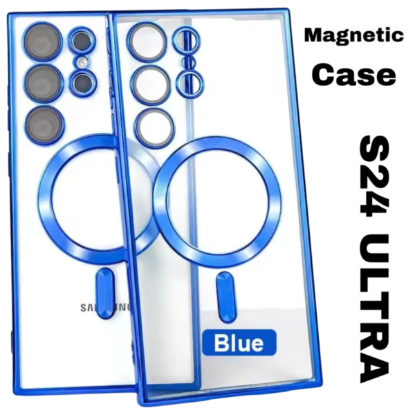 MAGNETIC CASE FOR SAMSUNG GALAXY S24 ULTRA-S928B- MAGSAFE CASE-Blue