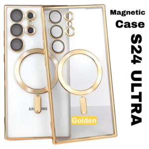 MAGNETIC CASE FOR SAMSUNG GALAXY S24 ULTRA-S928B- MAGSAFE CASE-Gold