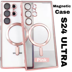 MAGNETIC CASE FOR SAMSUNG GALAXY S24 ULTRA-S928B- MAGSAFE CASE-PINK