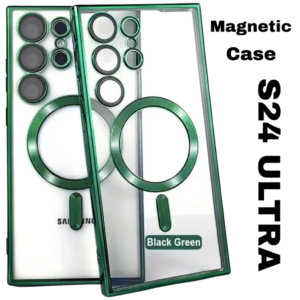 MAGNETIC CASE FOR SAMSUNG GALAXY S24 ULTRA-S928B- MAGSAFE CASE-Dark Green