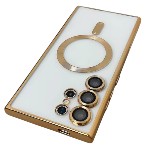 MAGNETIC CASE FOR SAMSUNG GALAXY S24 ULTRA-S928B- MAGSAFE CASE-Gold – Image 2