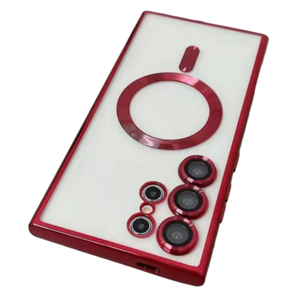 MAGNETIC CASE FOR SAMSUNG GALAXY S24 ULTRA-S928B- MAGSAFE CASE-RED – Image 2