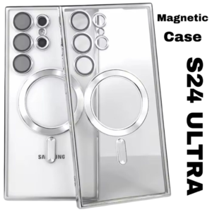 MAGNETIC CASE FOR SAMSUNG GALAXY S24 ULTRA-S928B- MAGSAFE CASE-SILVER