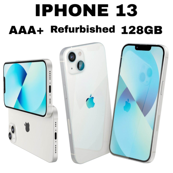 Refurbished IPHONE 13 – (128GB, AAA+ grade) 100%Battery Capacity- Starlight