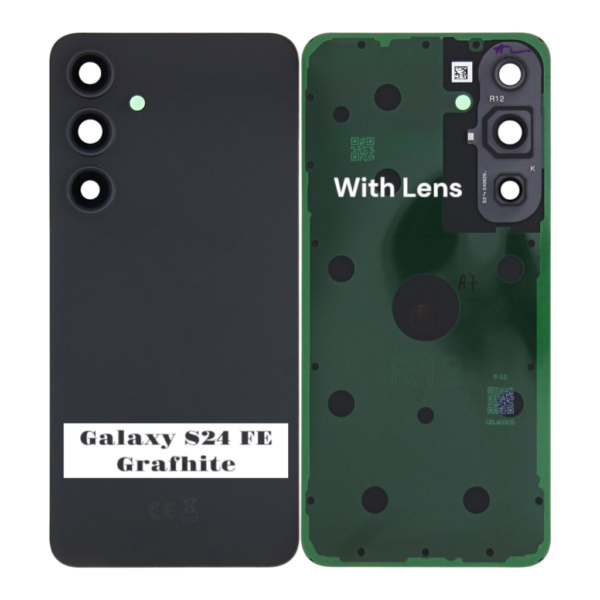 SAMSUNG S24 FE -S721B- Battery Cover Extra Glass OEM – Grafhite