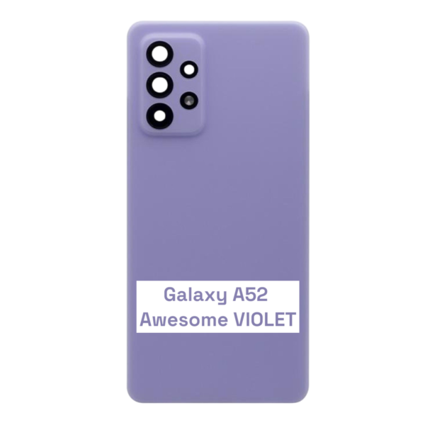 Samsung Galaxy A52 4G - A525F/ A52 5G - A525B / A52s 5G- A528B  – Battery Cover Extra Glass OEM – Awesome Violet – Image 3