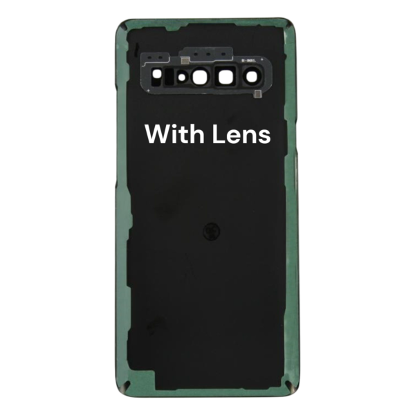 SAMSUNG S10 5G – G977B – Battery Cover Extra Glass OEM – Tajestic Black – Image 2