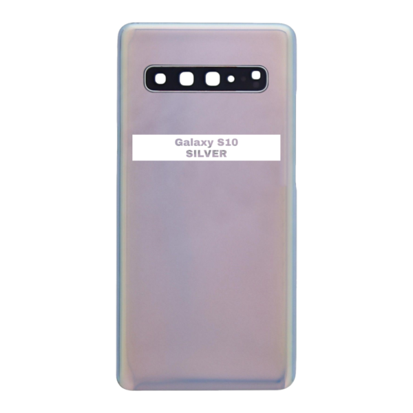 SAMSUNG S10 5G – G977B – Battery Cover Extra Glass OEM – SILVER – Image 3