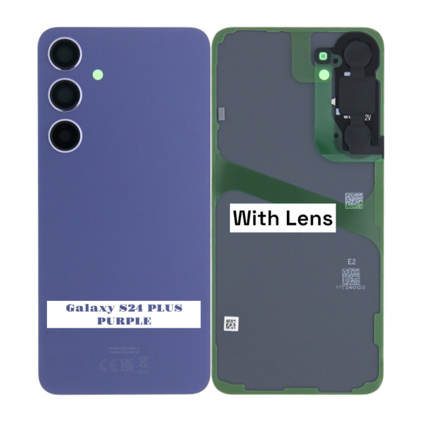 SAMSUNG S24 PLUS -S926B- Battery Cover Extra Glass OEM– Purple