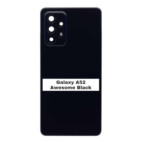Samsung Galaxy A52 4G - A525F/ A52 5G - A525B / A52s 5G- A528B  – Battery Cover Extra Glass OEM –  Awesome Black – Image 3