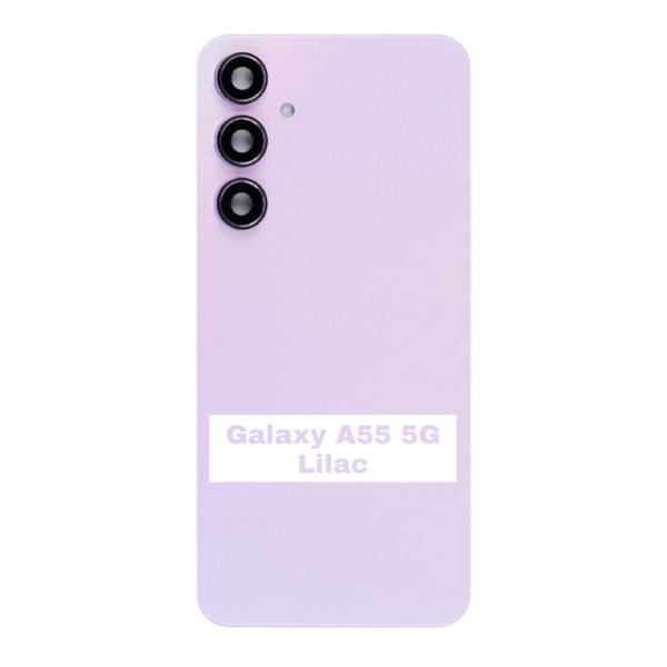 SAMSUNG Galaxy A55 5G – A556B – Battery Cover Extra Glass OEM – Lilac – Image 3