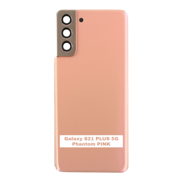 SAMSUNG S21 PLUS 5G -G996B- Battery Cover Extra Glass OEM- Phantom Pink – Image 3