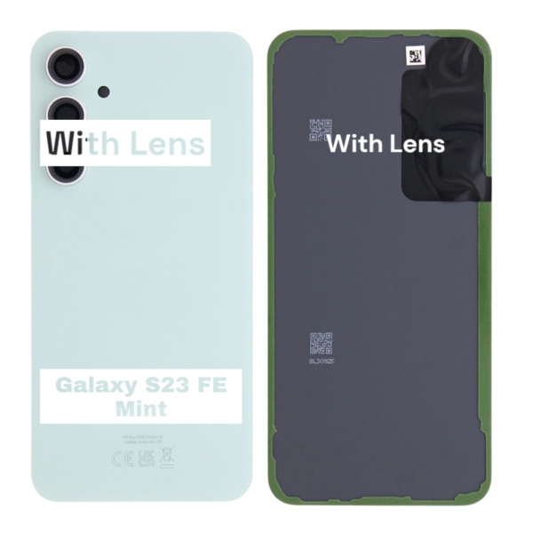SAMSUNG S23 FE -S711B- Battery Cover Extra Glass OEM- Mint