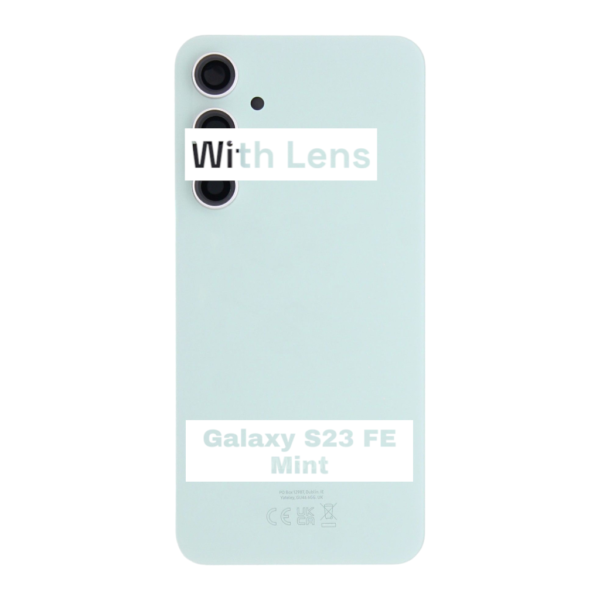 SAMSUNG S23 FE -S711B- Battery Cover Extra Glass OEM- Mint – Image 3
