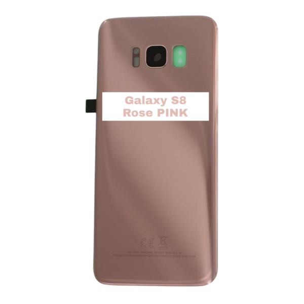 SAMSUNG Galaxy S8 – G950F – Battery Cover Extra Glass OEM – Rose Pink – Image 3