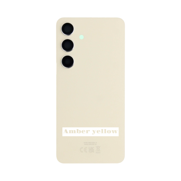 SAMSUNG S24 -S921B Battery Cover Extra Glass OEM– Amber yellow – Image 2