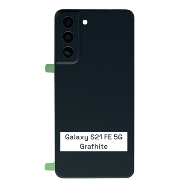 SAMSUNG S21 FE 5G -G990B- Battery Cover Extra Glass OEM- Grafhite – Image 3