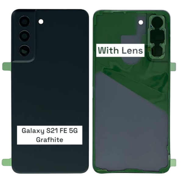 SAMSUNG S21 FE 5G -G990B- Battery Cover Extra Glass OEM- Grafhite