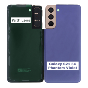 SAMSUNG S21 5G -G991B- Battery Cover Extra Glass OEM- Phantom Violet