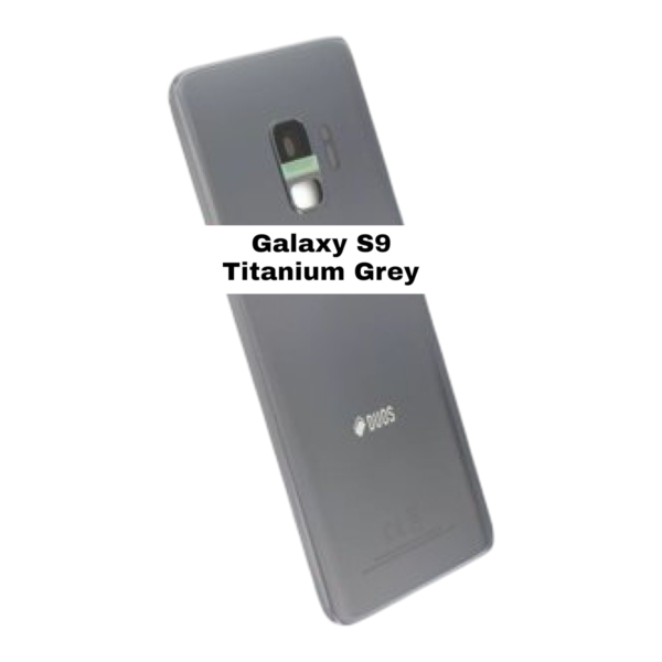 SAMSUNG Galaxy S9 – G960F – Battery Cover Extra Glass OEM – Titanium Grey – Image 3
