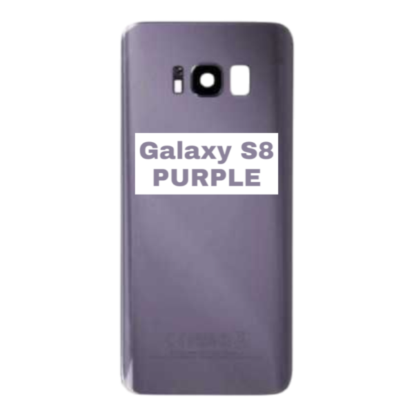 SAMSUNG Galaxy S8 – G950F – Battery Cover Extra Glass OEM – PURPLE – Image 3