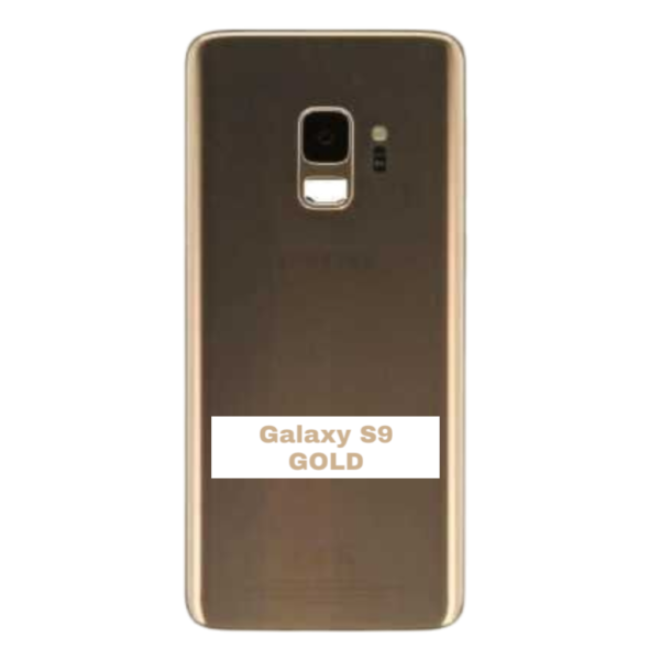 SAMSUNG Galaxy S9 – G960F – Battery Cover Extra Glass OEM – Gold – Image 3