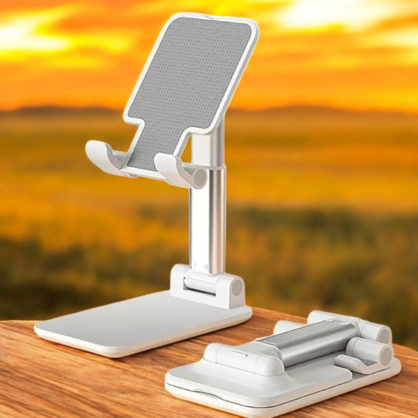 Support de bureau réglable pour téléphone portable, compatible avec iPhone, iPad, Xiaomi, tablette, universel – Image 3