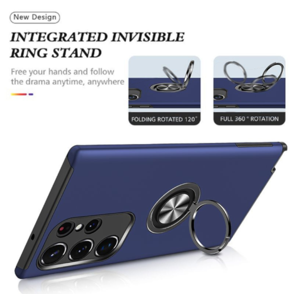 Coque ultra résistante aux chocs pour Galaxy S22 Ultra - Coque arrière magnétique antichoc - Blue – Image 2