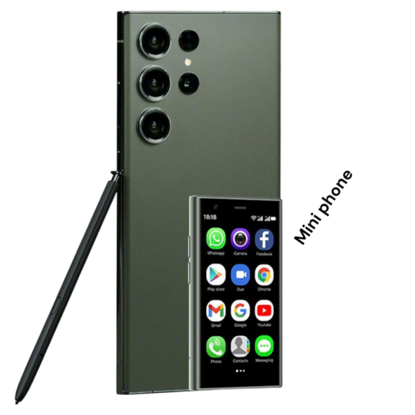 Mini smartphone SOYES S23 Pro 3,0 pouces, verre 3D ultra fin, Wi-Fi, double SIM, double caméra, carte 3G, téléphone de poche-VERTE – Image 4