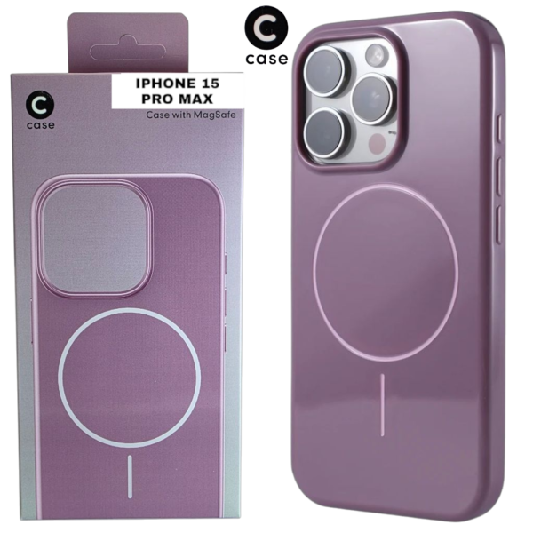 HARD PC MAGSAFE CASE ANTI DROP – FOR IPHONE 15 PRO MAX – Purple