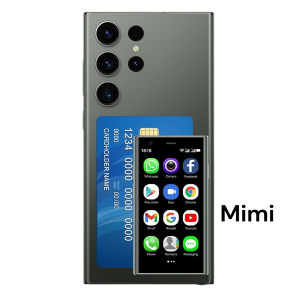 Mini smartphone SOYES S23 Pro 3,0 pouces, verre 3D ultra fin, Wi-Fi, double SIM, double caméra, carte 3G, téléphone de poche-VERTE – Image 2